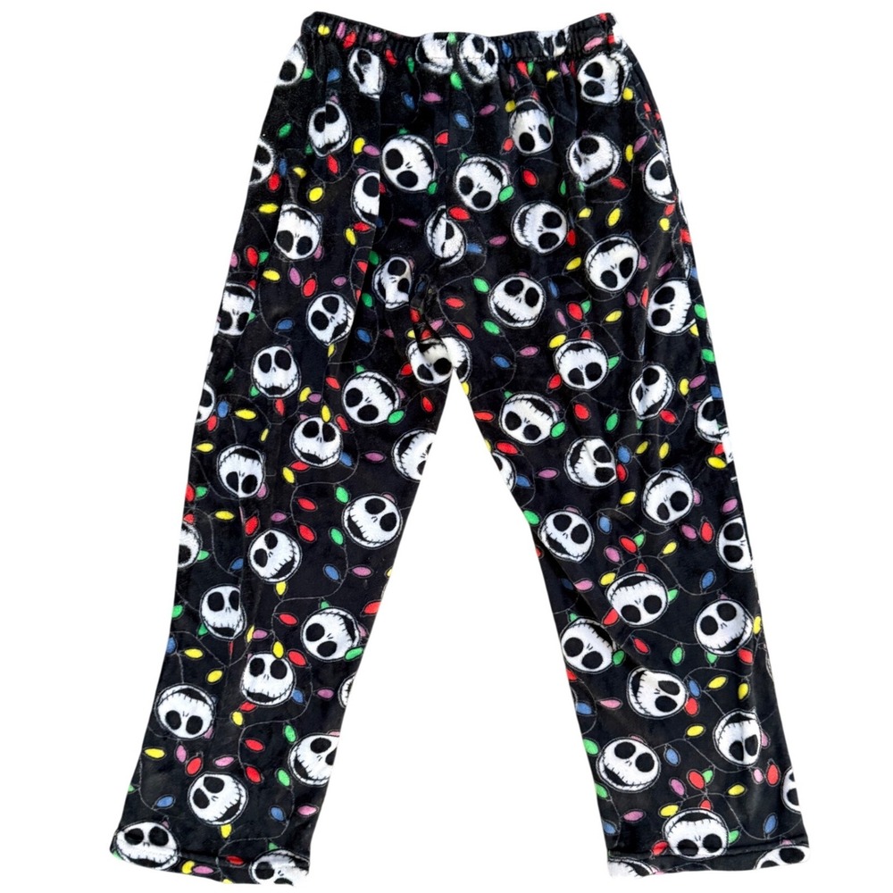 Disney Nightmare Before Christmas Jack Skellington Fleece Pajama Pants Mens L - Picture 2 of 3